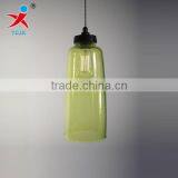 Hand Blown Green Color Painted Borosilicate Glass Pendant Lamp /lampshade in Glass thumbnail-1