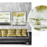 New Designed Natural Scenery Glass Painting With Golden Foil thumbnail-4