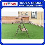 Iron Outdoor Double Haning Swing Brown Chair thumbnail-4