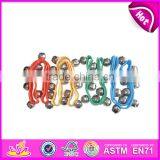 Hot Sale Toddlers Musical Instrument Wooden Small Hand Bell for Promotion W07I097 thumbnail-5