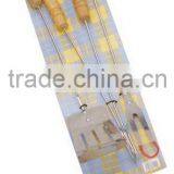 3pc BBQ Tools Set With Wooden/Oak Wood Handle thumbnail-1