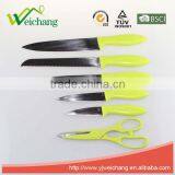 WCK001C 6 Pcs Set Kitchen Knives With Scissors and Holder Stainless Steel Blade With PP Handle Wholesale thumbnail-2