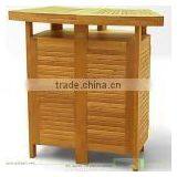 BAR TABLE MOON TEAK WOOD thumbnail-1