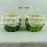 Cute Vegetable Shape Dolomite Ceramic Flower Pot for Home and Garden Decorative thumbnail-3