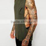 OEM Loose Green Deep Cut Gym Tank Top thumbnail-2