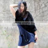 CX-B-M-24F 2017 New Disign Mink Fur Cape, Ladies Winter Shawl thumbnail-5