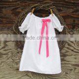 2017 New Arrival Baby Clothes Wholesale Hot Sale White Cotton Cheap Children's Boutique Fashion 3-5 Year Old Girl Dress thumbnail-3