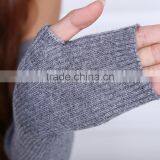 2016 New Design Elbow Length Winter Fingerless 100% Cashmere Gloves Wholesale Knitting Pattern thumbnail-6