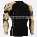 New Style Long Sleeve Men's Custom Sublimation Compression Shirt thumbnail-1