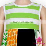 2017 Spring Western Boutique Clothing Ruffle Sleeveless Green Lucky Clover Pattern Printed St. Patricks Day Children Outfits thumbnail-3