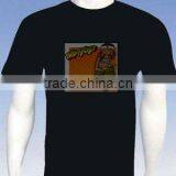 Sound Activated EL T-Shirt EL Flashing T-shirt Disco MusicL Eq T-Qualizer LED Eualizer T-Shirt thumbnail-1