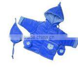 Winter Cheap Brand Velour Baby Bule Jackets Coats thumbnail-1