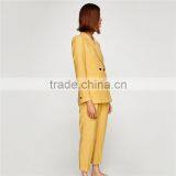 Lapel Collar Vent in the Back and Double Breasted Button-up Fastening Jackets thumbnail-3