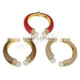 Glass Pearl Zinc Alloy Children Bangle Kids Plastic Bracelet Jewelry Bracelet thumbnail-2