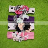 2017Lovely Style Persnickety Girls Hair Accessories Floral Headband Hair Floral Baby Elastic Girls Many Colors Choice Headbands thumbnail-1