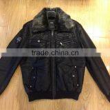 men pu leather jacket #PL8714