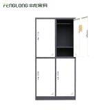 Knock-Down 2 Tier 4 Door Metal Lockers/Cabinet, Clothing Wardrobe thumbnail-4