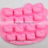 Wholesale High Quantity Eco-friendly Kitty Shape Silicone Chocolate Mould,soap Mold,diy Cake Mould thumbnail-1