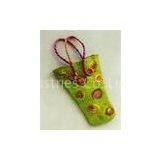 Promotional Green Handmade Felt Bags, Felt Key / Money Bag For Girls thumbnail-1