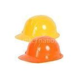Yellow Orange Plastic Play Construction Hard Hats , Safety Helmet Hard Hat