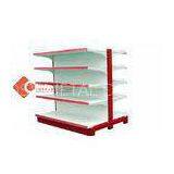 retail metal double Gondola Shelving 0.7 - 1.5mm Thickness