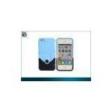 Blue, Pink, Yellow Slider Rubberied Hard Case for Iphone 4 / 4s Protective Cases OEM thumbnail-1