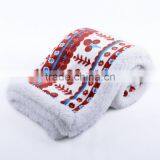 Cheap Knit Faux Fur Plush Fleece Throw Blanket Wholesale thumbnail-3