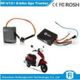 Cell phone sim card gps tracker software and alarm for electri bicycle rf-v12+
