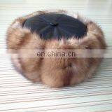 Musquash Round Fur Hat Flatcap With Russian Style thumbnail-2