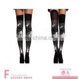 Opaque Garter Stockings Wholesale Black Thigh High Socks for Sale thumbnail-1