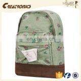 CR New Fashion Womens Clutch Change Wallet Mini Flower Surface Purse Green Coin Bag