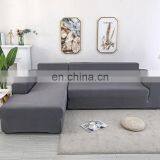 I@home Home Decor Quality Knitted Plain Full Stretch Sectional l Shaped Sofa Cover Slipcover Protect thumbnail-2