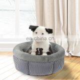 Cushion Washable Luxury Linen Material Round Dog Bed thumbnail-6
