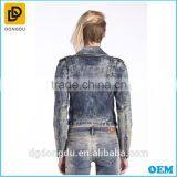 Hot Sale 2016 Denim Jacket Women Short Jean Denim Coat Ladies Bike Jackets thumbnail-2