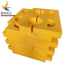 Customized UHMWPE machined pipe spacer duct support