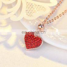 S925 Rose Gold Silver 100 Languages I Love You Projection Pendant Necklace thumbnail-5