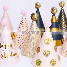 Wholesale Birthday Hat Ball Decor Happy Birthday Party Supplies Trendy Adult's Paper Hat thumbnail-2