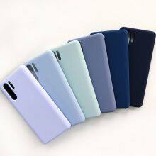 For Huawei P20 30 40 50 Pro Cell Phone Case Liquid Silicone Phone Cover Soft Microfiber Cloth Cushion Back Cover Cases thumbnail-1