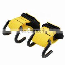 Custom Logo Weight Lifting Support Strap Hook Gym Weight Lifting Hooks Wrap With Wrist Strap Support thumbnail-4