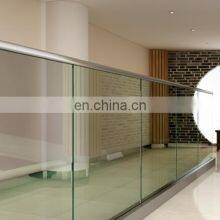 Hot sale fashion design high quality balcony aluminum u channel glass railing