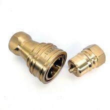 HIGH QUALITY BRASS HYDRAULIC FITTINGS , HYDRAULIC QUICK COUPLING , KZD QUICK COUPLER thumbnail-2