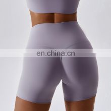 Bum biker high waist yoga shorts womens gym tights short workout short high quality women's sports yoga fitness shorts