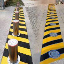 UPARK Road Block Safety Telescopic Automatic Barrier Stainless Steel With LED Light Control System Post Bollards thumbnail-4
