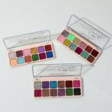 Cosmetic Palette Products 12 Color Glitter Eyeshadow Custom High Pigmented Pressed Eyeshadow Glitter La Sombra De Ojos thumbnail-5