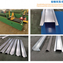 Гипсовая плита, стойки и перекладины для строительства. Станок для холодной прокатки строительных материалов