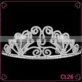 Latest Cute Crystal Girl Crown Headband Tiara Thin Headband Glitter Crown thumbnail-1