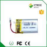 Li po Battery 3.7v 302030 120mAh li Ion Pollymer Battery
