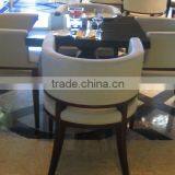 Simple style wooden table and comfortable arm restaurant chair XDW1250