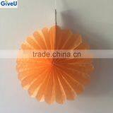 Orange Color 17gsm Tissue Paper Fan Wall Papers Home Decor Interior thumbnail-1