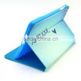 New Arrival Blue Stand Leather Cover Case for Ipad Air 2